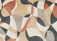 Papier peint mural amovible imperméable pour la décoration de la maison, art abstrait géométrique bohème