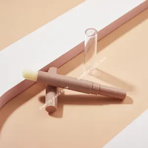 2-in-1 Kosmetikverpackung doppelseitiges kunststoff-dünnes Lippenstift-Stiftrohr mit Schwamm doppelschmal Abdecker Markierungs-Stickbehälter