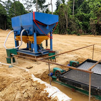 Usine de traitement du tungstène à petite échelle 5TPH à vendre, mini-usine de valorisation du minerai de tungstène avec séparateur Jig et table vibrante