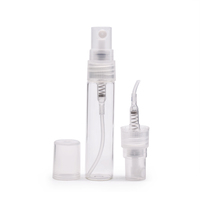 Flacon pulvérisateur en verre vide pour échantillon de parfum, mini flacon de 1 ml, 2 ml, 3 ml, 10 ml, flacon de 2 ml pour huile de parfum