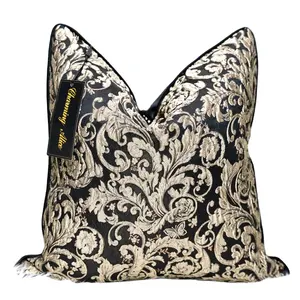 European style luxury jacquard cushion cover for office hotel home decoration chair sofa floor cushion