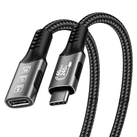 Ultra-Speed USB-C USB 4 Extender Kabel USB C Stecker zu Buchse Kabel Unterstützung 40 Gbit/s Daten übertragung, 240W Schnell ladung 8K 60Hz Video