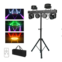 Barre de scène portable à LED RGBW, projecteur mobile Derby Par Spot Strobe 5-en-1, effet DMX512, éclairage sur pied pour DJ, discothèque, fête