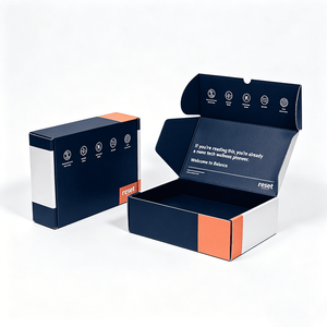 Boîtes d'expédition pliables en carton ondulé personnalisées pour produits de bien-être, emballage écologique pour compléments alimentaires Nano Health - Product Image 3