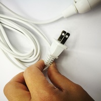 Support de lampe E12 standard américain, câble parallèle blanc avec interrupteur, directement de l'usine
