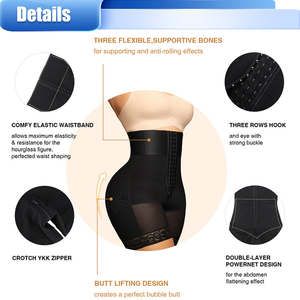 <span class=keywords><strong>Culotte</strong></span> gainante taille haute pour femme, coupe haute, en nylon respirant et fin, confortable pour usage quotidien, contrôle du ventre, forte compression - Product Image 4