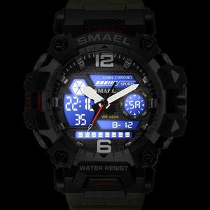 <span class=keywords><strong>Montre</strong></span> Smael 8072 pour <span class=keywords><strong>homme</strong></span>, affichage numérique et analogique, élégante, multifonctionnelle, étanche 3ATM, <span class=keywords><strong>montre</strong></span> de sport - Product Image 4