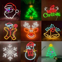 Lampe LED personnalisée USB pour fête en acrylique Lampe murale à néon Éclairage pour chambre d'enfants Bar Décoration murale de Noël Lampe à enseigne au néon