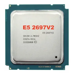 E5 2697V2 CPU server E5 2697 V2 processor part LGA 2011 E5-2697V2 server CPU tray cheap price 2.7GHz 130W