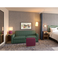 Ensemble de meubles de chambre d'hôtel Home2 en bois de chêne moderne - Utilisation commerciale durable