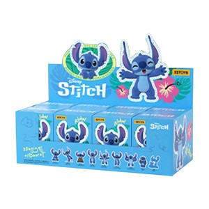 100% auténticos 52 juguetes dibujos animados Anime Stitch Mystery Box Strange Cute Stitch Series 8 unids/caja regalo sorpresa decoración caja ciega - Product Image 1