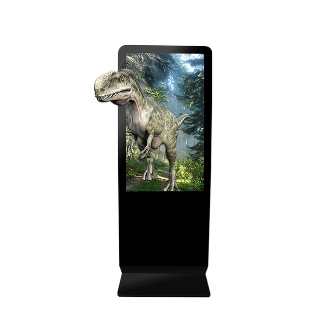 Indoor VR Eye Catching 55 65 75 86 Inch 4K Glass Free 3D TV LCD Digital Signage Naked EYE 3D TV Display