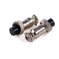 Connecteur mâle et femelle pour câble d'aviation GX12, 2, 3, 4, 5 et 6 conducteurs, prise et douille 12 mm