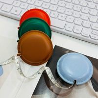 X616 Ruban à mesurer rond pas cher en gros, mini ruban à mesurer portable en cuir de haute qualité avec logo