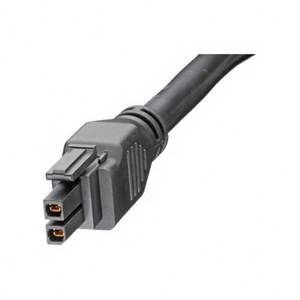 245136-0220 Connecteur Megafit 2 Circuit Noir 2M Surmoulé - Product Image 1