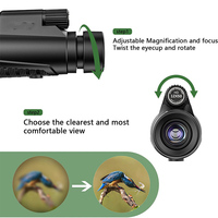 Vente en gros 12X50 HD Télescope monoculaire professionnel étanche avec adaptateur pour Smartphone pour jouets de plein air