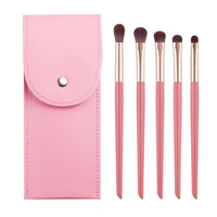 5pcs Fard À Paupières Poudre Premium Pro Vegan Voyage En Gros Haute Qualité Marque Privée De Luxe Personnalisé Pinceau De Maquillage Professionnel