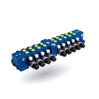 Vanne solénoïde à six voies HUANUO DCF6, joints NBR/FKM, taille 6, pression maximale 315 bars, débit 40 L/min, alimentation DC12V/24V AC110V/220V
