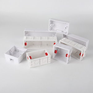 Caja de montaje en pared blanca universal para interruptor de pared y caja de plástico Caja trasera de enchufe Caja de salida - Product Image 5