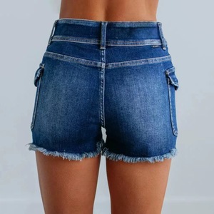 Nouveaux shorts en jean pour femmes 2026, coupe skinny, avec franges, sexy, extensibles, avec poches latérales - Product Image 4