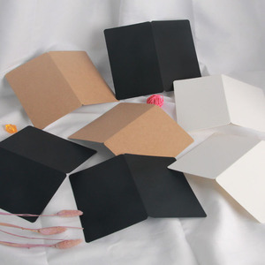 Folded Greeting Cards Made From Thick Natural Paper With Blank Exterior Ideal for Handwriting or Simple Branding