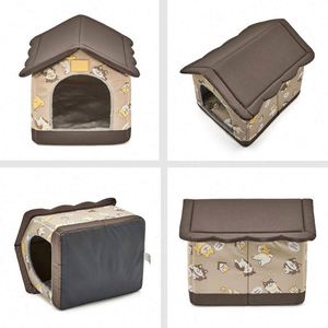 Free Sample Cozy Pet <b>Bed</b> House, Indoor/Outdoor Pet House, S Size for Cat and Small Dog, Warm Cave Sleeping <b>Nest</b> <b>Bed</b> for Cats - Product Image 3