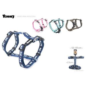 Yommy Pet <b>Harness</b> Blue Bones Pattern 56-81cm Adjustable <b>Dog</b> Chest Back Support - Product Image 1