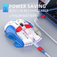 Souris de jeu sans fil Bluetooth G6 professionnelle à trois modes, souris 10D, souris de jeu rétroéclairée RGB