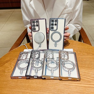 <span class=keywords><strong>Custodia</strong></span> trasparente <span class=keywords><strong>per</strong></span> telefono con Glitter diamantati <span class=keywords><strong>per</strong></span> fotocamera <span class=keywords><strong>per</strong></span> <span class=keywords><strong>SAMSUNG</strong></span> S25 S24Ultra A16 A06 <span class=keywords><strong>custodia</strong></span> magnetica Soft TPU - Product Image 4