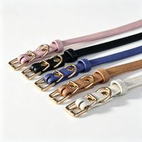 Collar Ajustable para Mascotas de Cuero Genuino con Hebilla Dorada y Anillo en D, Collar Personalizado con Logotipo para Perros y Gatos
