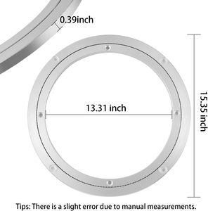 Plateau tournant silencieux robuste en alliage d'aluminium de 16 pouces pour table à manger - Product Image 3