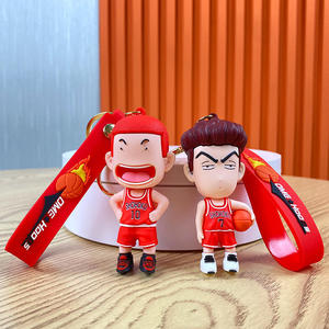 Llavero de dibujos animados de baloncesto Slam Dunk Master japonés, de aleación y PVC, ligero, con mosquetón, colgante para coche/escuela - Product Image 2