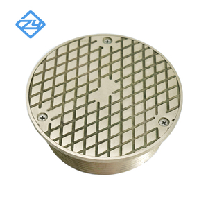 Heavy Duty Ni-Bronze Floor <span class=keywords><strong>Cleanout</strong></span> Spuds com níquel Bronze Capa Redonda - Product Image 3