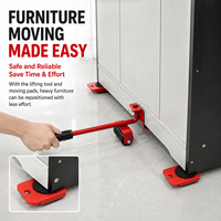 5 pièces Outils de manutention manuels pour meubles et objets lourds, Base à poulie, Boîte de transport pour gros articles, Économie de travail, Personnalisable OEM