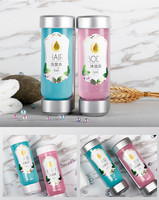 Distributeur de savon liquide mural triple moderne en plastique avec fonction mousse pour salle de bain, hôtel, maison, appartement