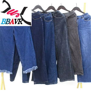 Pantalones vaqueros holgados usados marca Gracer, modelo A08-6, ropa usada de verano en fardos, Singapur, Dubái - Product Image 1