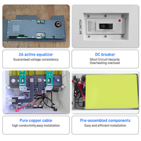 Kit Kotak Baterai DIY, Casing Baja Kosong untuk Sistem Baterai LiFePO4 48V 280Ah 304Ah 314Ah 334Ah