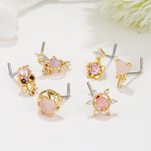 Lindo Simple <span class=keywords><strong>Piercing</strong></span> Moda Joyería Fábrica Venta al por mayor Animal Nueva Nariz Stud Personalidad Pulpo Nariz Studs Para Mujeres - Product Image 4