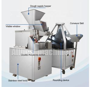 Machine automatique de division et d'arrondissement de la pâte continue pour pain rond à la patate douce - Product Image 5