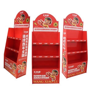 Quảng Đông Quảng Cáo Pop Bán Lẻ Đồ Ăn Nhẹ Các Tông Kệ Hiển Thị Đứng Giấy Tầng Rack Đứng Cho Lon Thuốc Xịt Tại Siêu Thị - Product Image 1