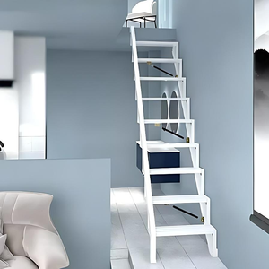 Escalera plegable de pared para uso doméstico, escalera lateral montada en la pared, estilo loft, escalera dúplex. - Product Image 3