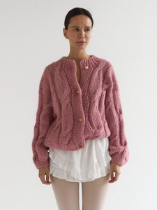 2025 transfronterizo para <span class=keywords><strong>Amazon</strong></span> Otoño Invierno nuevo Color sólido Casual manga larga anti-pilling cárdigan con logotipo frontal - Product Image 2