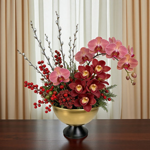 Maceta de estilo chino con forma de tazón, de hierro, de boca ancha, para plantas decorativas de interior, para el hogar, escritorio o suelo. - Product Image 3