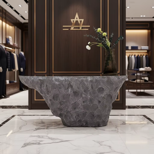 <span class=keywords><strong>Mesa</strong></span> <span class=keywords><strong>de</strong></span> Consola <span class=keywords><strong>de</strong></span> Fibra <span class=keywords><strong>de</strong></span> Vidrio Estilo Wabi-Sabi para <span class=keywords><strong>Entrada</strong></span>, Recepción, Spa, Vestíbulo y Espacios Comerciales - Product Image 5