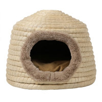 Nichoir en osier fait main durable pour animaux de compagnie Pet Duke - Pour chats et chiens - Utilisation en intérieur - Écologique et recyclable