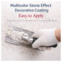 Revêtement en pierre de couleur Marla de qualité supérieure |   Peinture murale durable en acrylique avec sable dans la résine |   Finition en pierre de quartz artificielle pour la décoration intérieure