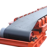 Convoyeur à bande à rouleaux horizontal en acier inoxydable, neuf, mobile, à vitesse réglable, durable, pour gravier et charbon
