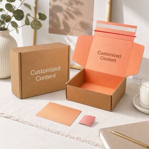 Caja de Cartón Corrugado para Envíos y Regalos, con Tira de Apertura Fácil, Autosellable, Impresa y Personalizada con Logotipo - Product Image 2
