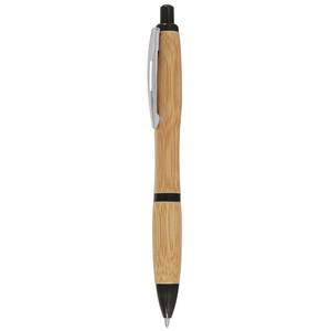 Stylo à bille élégant en bambou avec corps en laiton et cuivre, largeur d'écriture 0,5 mm, stylo promotionnel en bois et métal - Product Image 1