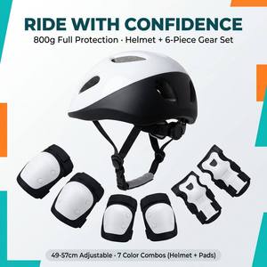 Casque de sécurité pour enfants, garçons et filles, pour le cyclisme, le roller et la trottinette, en matériau PCEPS, couleur unie - Product Image 4